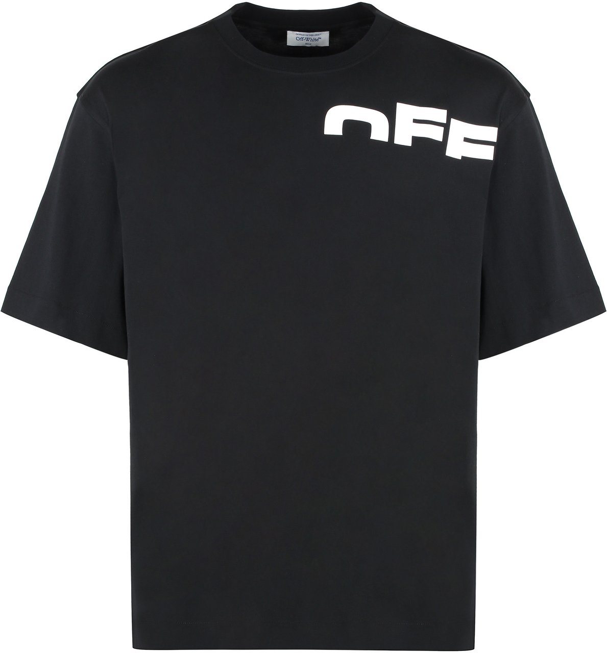 OFF-WHITE Cotton crew-neck T-shirt Zwart