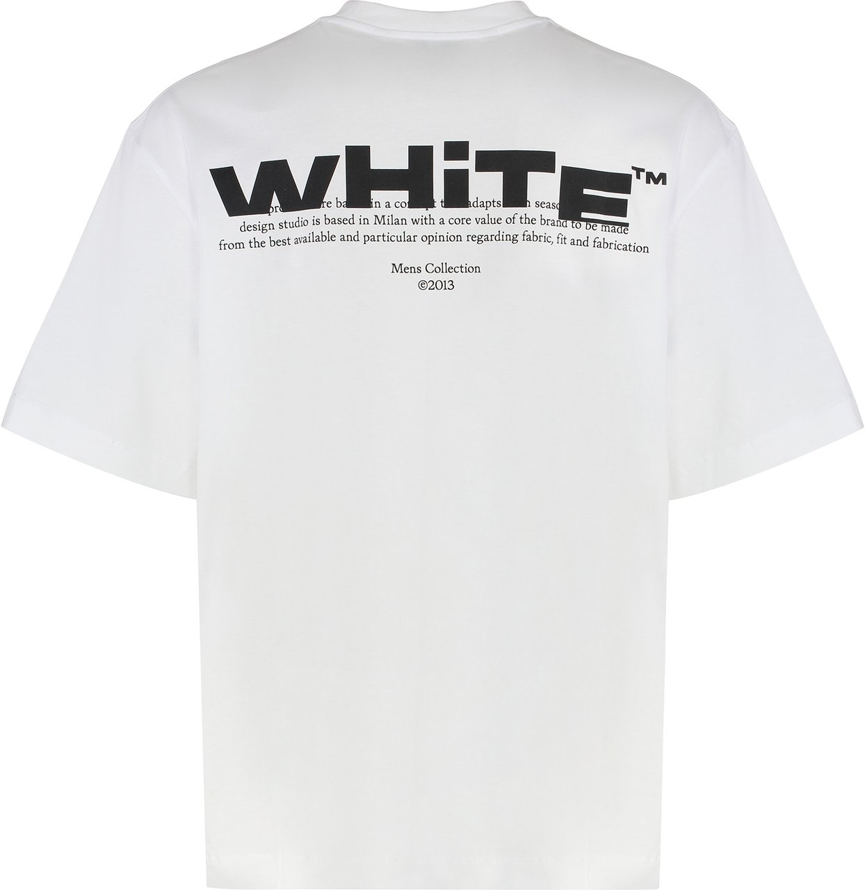 OFF-WHITE Cotton crew-neck T-shirt Wit
