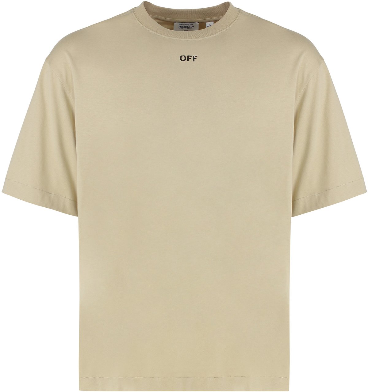 OFF-WHITE Cotton crew-neck T-shirt Bruin