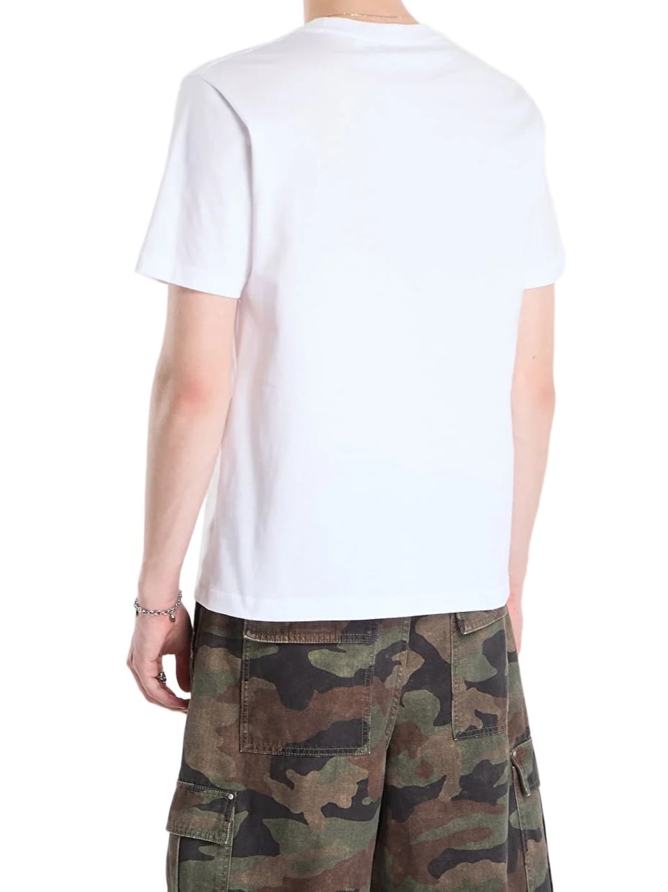 OFF-WHITE Short-Sleeve Regular Fit Tee with Arrow Graphic Wit