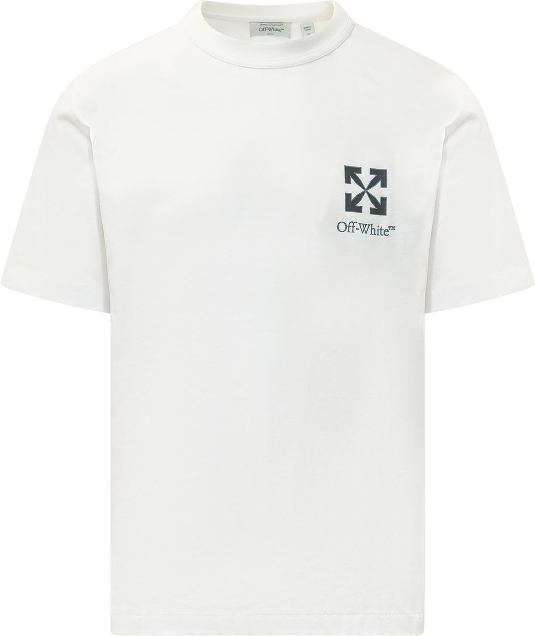 OFF-WHITE T-shirt Small Arrow con Motivo Logo Wit