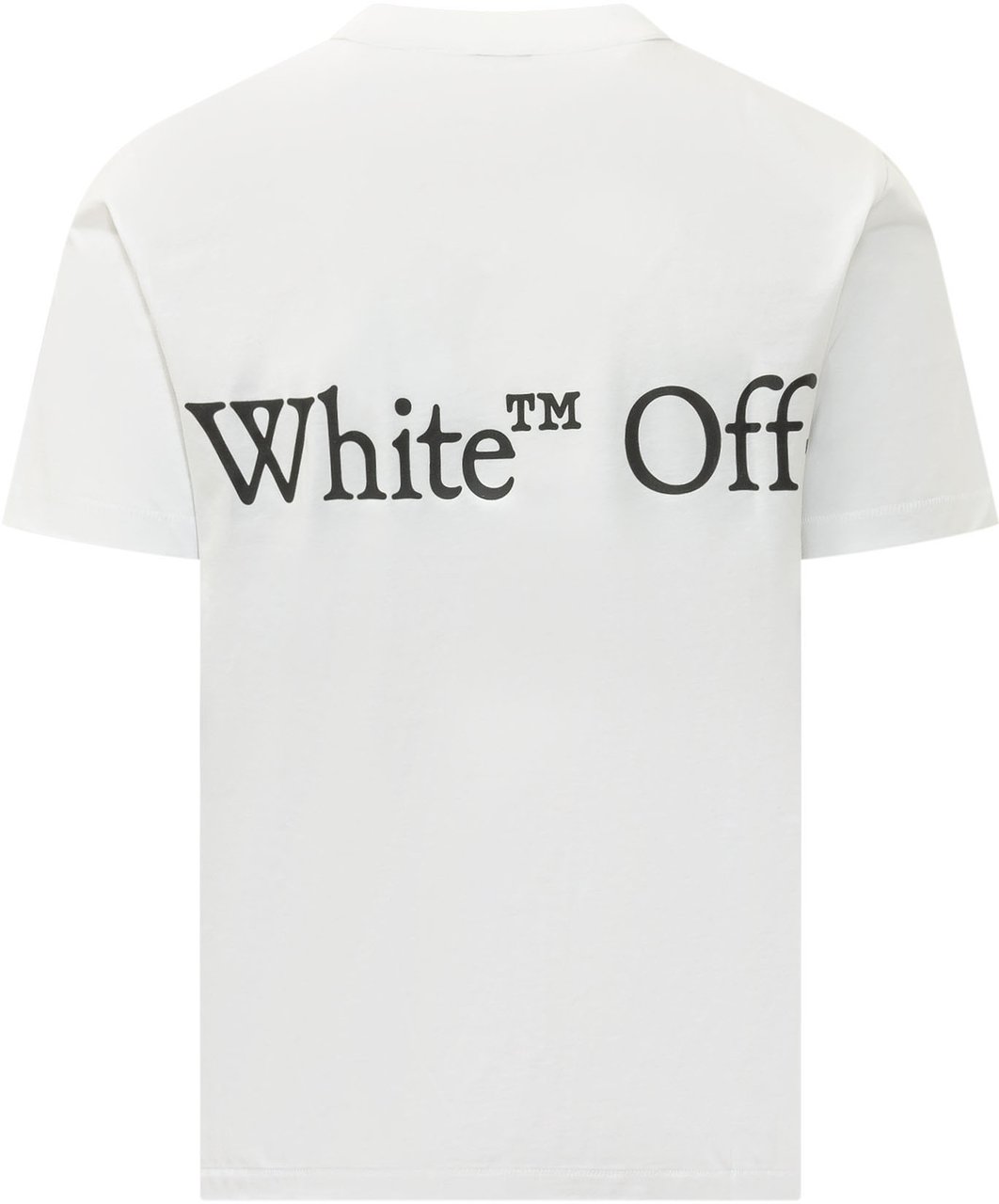 OFF-WHITE T-shirt Bookish Scarf con Grafica Logo Wit