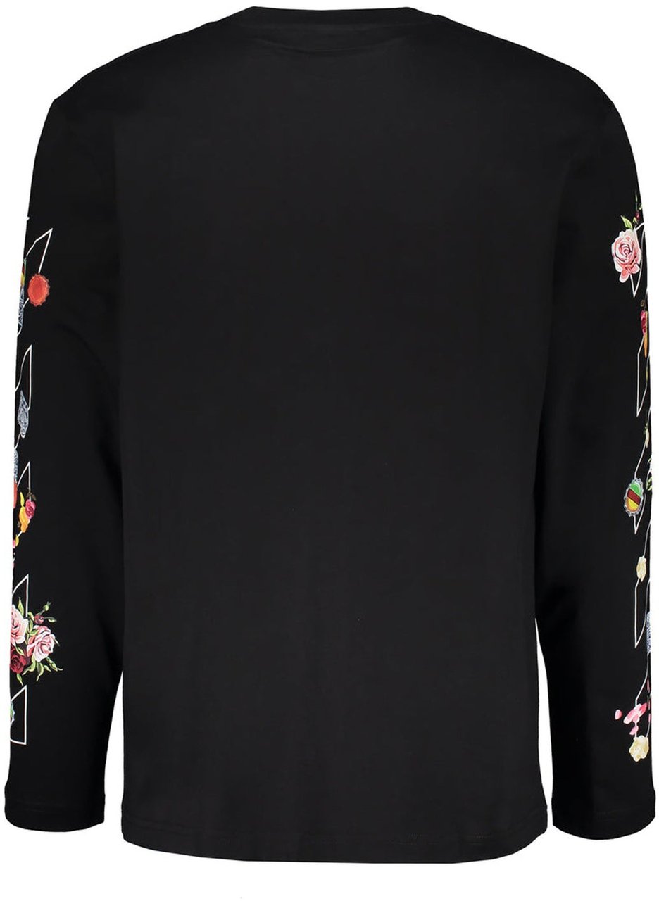 OFF-WHITE Off-White Logo Longsleeve T-shirt Zwart