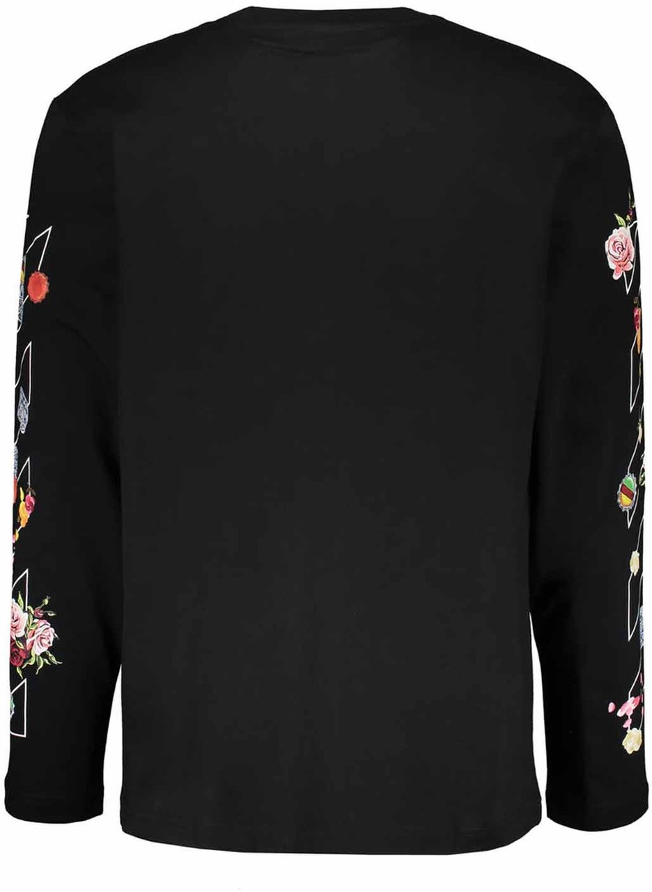 OFF-WHITE Off-White Logo Longsleeve T-shirt Zwart