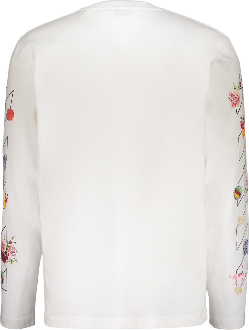OFF-WHITE Long-sleeve T-shirt with decorations Wit