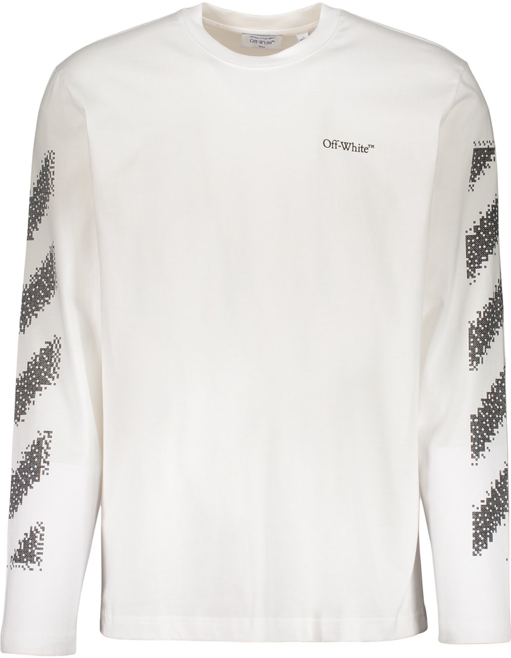 OFF-WHITE Long sleeve T-shirt with decorations Wit