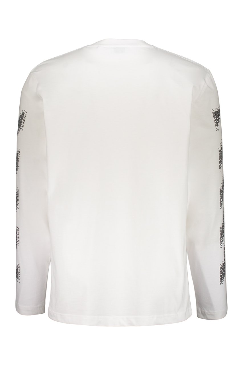 OFF-WHITE Long sleeve T-shirt with decorations Wit