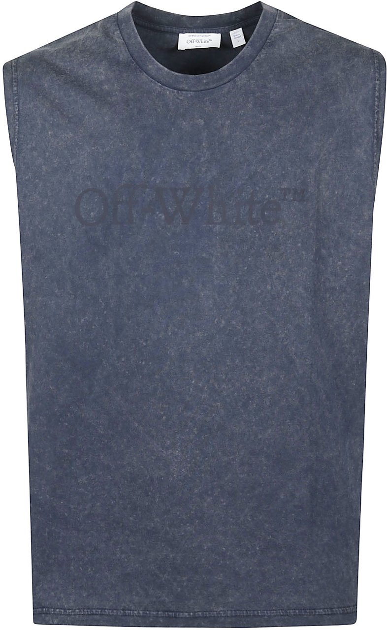 OFF-WHITE Bookish Sleeveless T-shirt Blue Blauw
