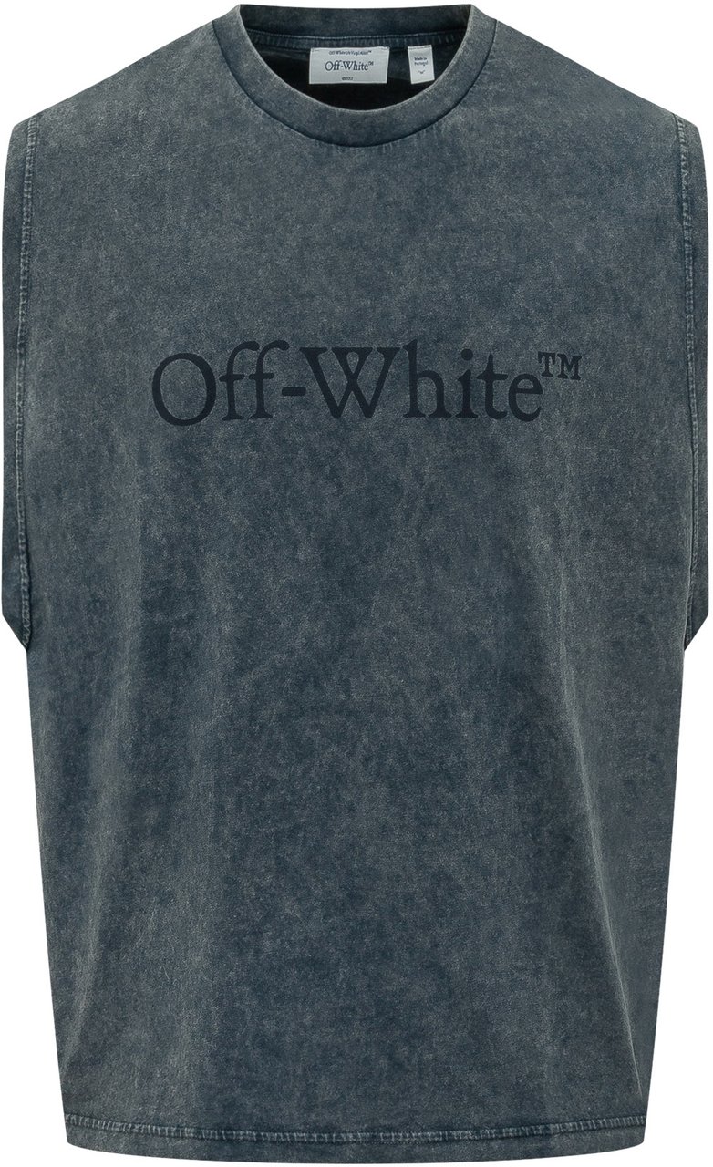 OFF-WHITE BOOKISH SLEEVELESS Donkergrijs