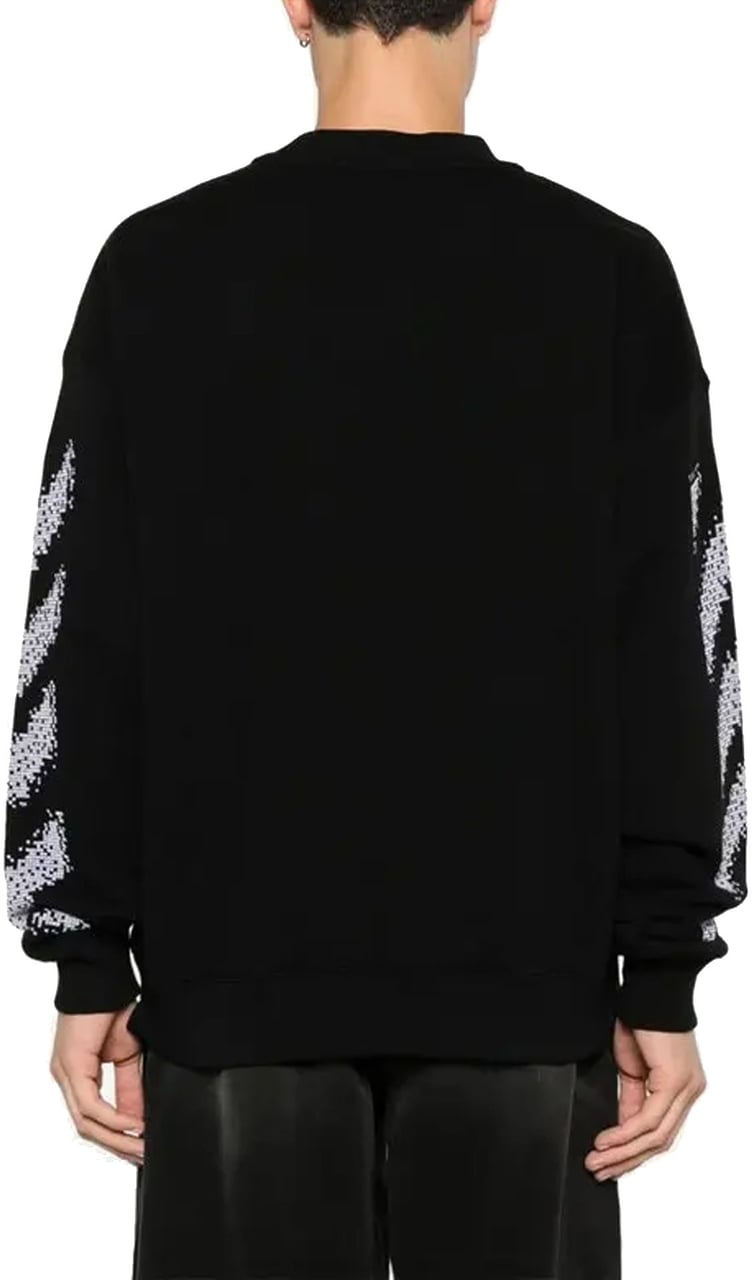 OFF-WHITE Off White Pixel Diag Sweatshirt Zwart