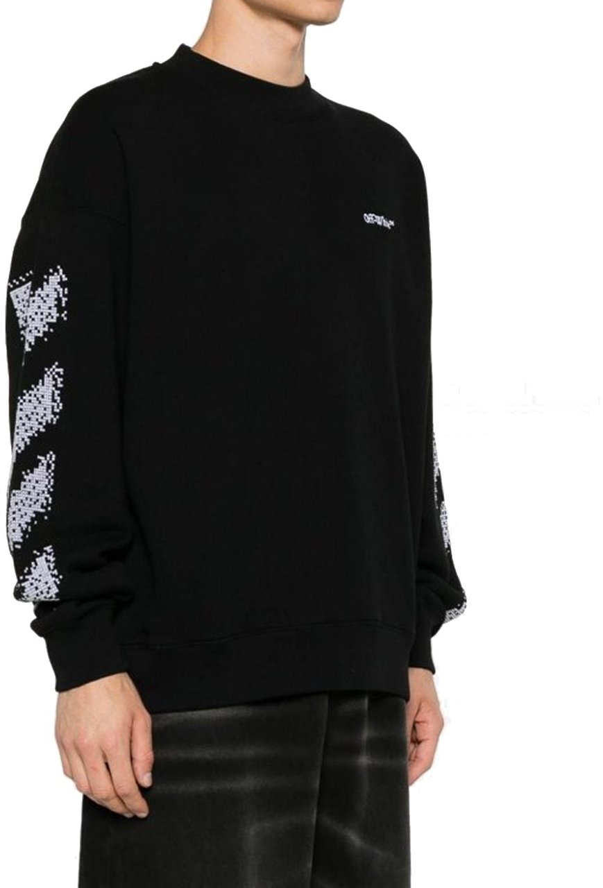OFF-WHITE Off White Pixel Diag Sweatshirt Zwart