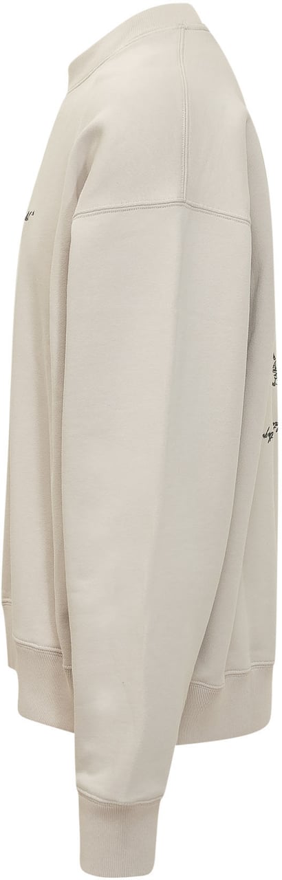 OFF-WHITE Felpa Girocollo con Logo Wit