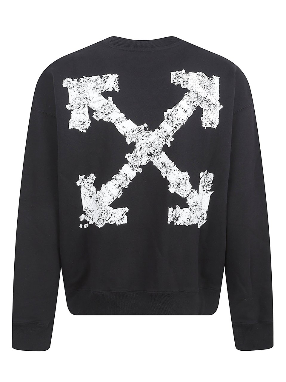 OFF-WHITE Heraldic Arrow Crew Neck Sweatshirt Zwart