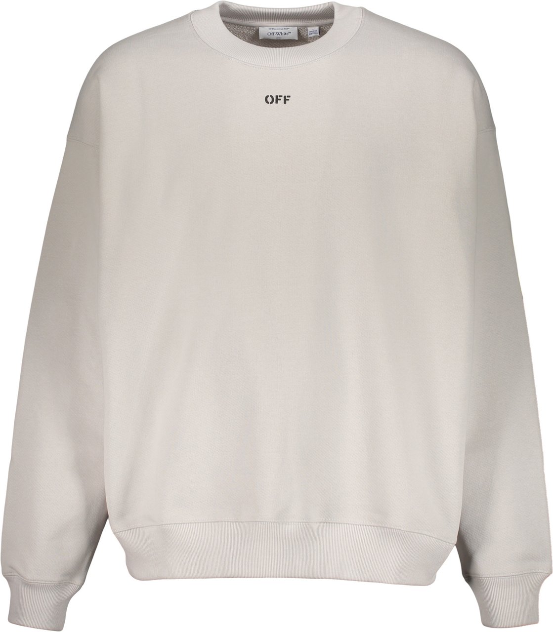 OFF-WHITE Long sleeve sweatshirt with printed logo Zwart