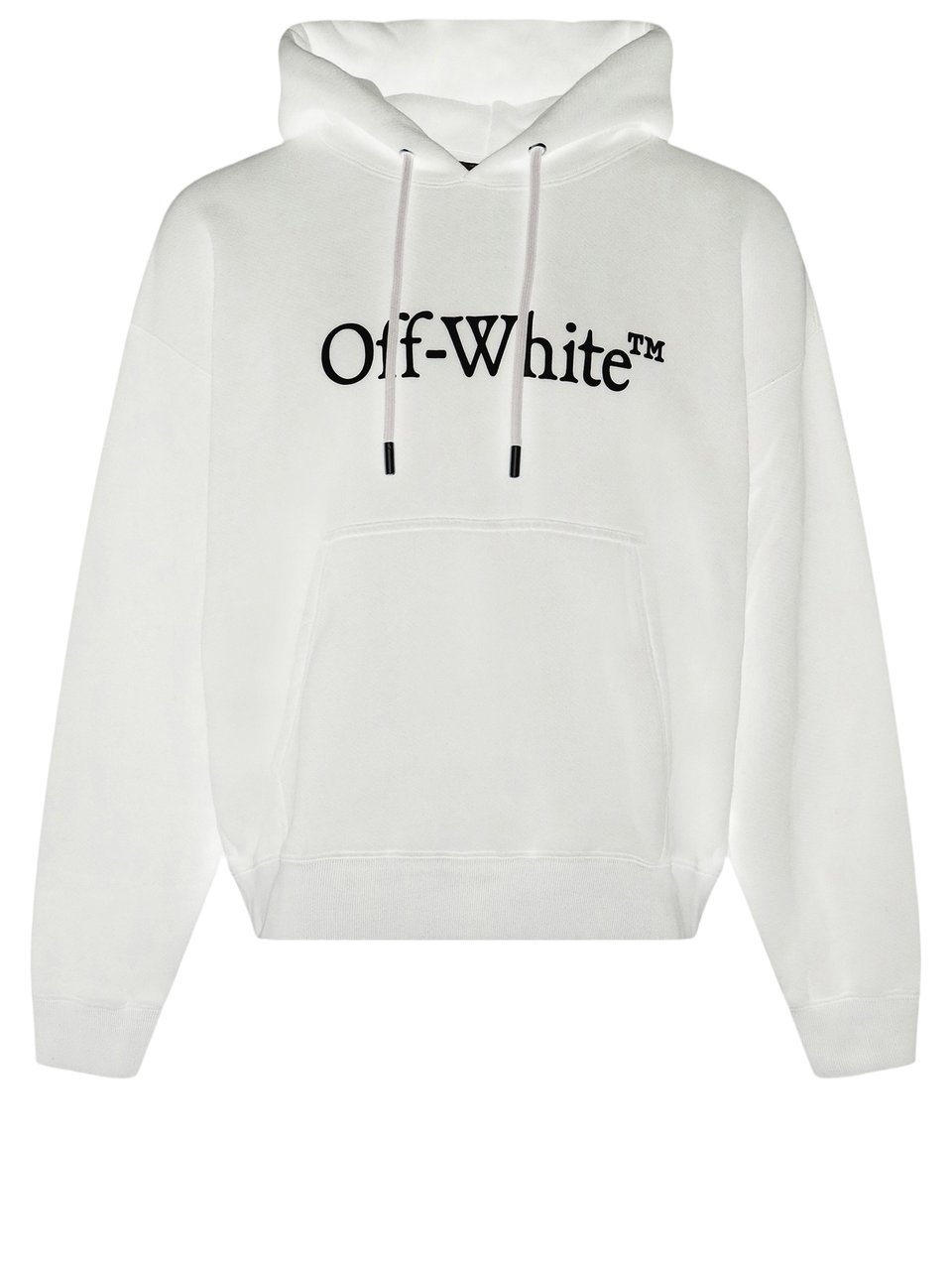 OFF-WHITE Relaxed-Fit Cotton Hoodie with Iconic Logo Print Wit