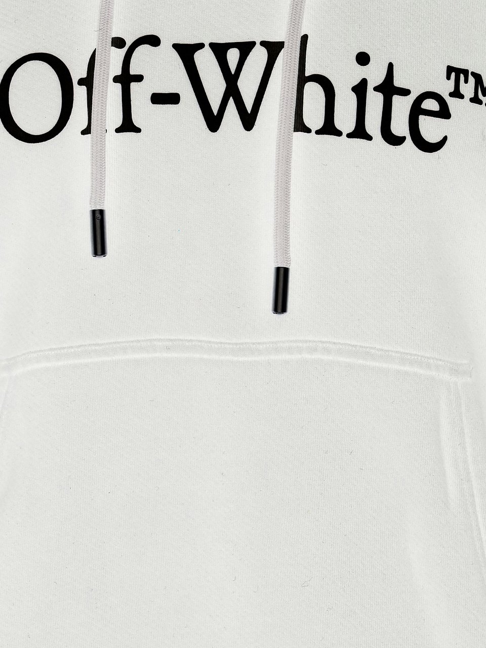 OFF-WHITE Relaxed-Fit Cotton Hoodie with Iconic Logo Print Wit