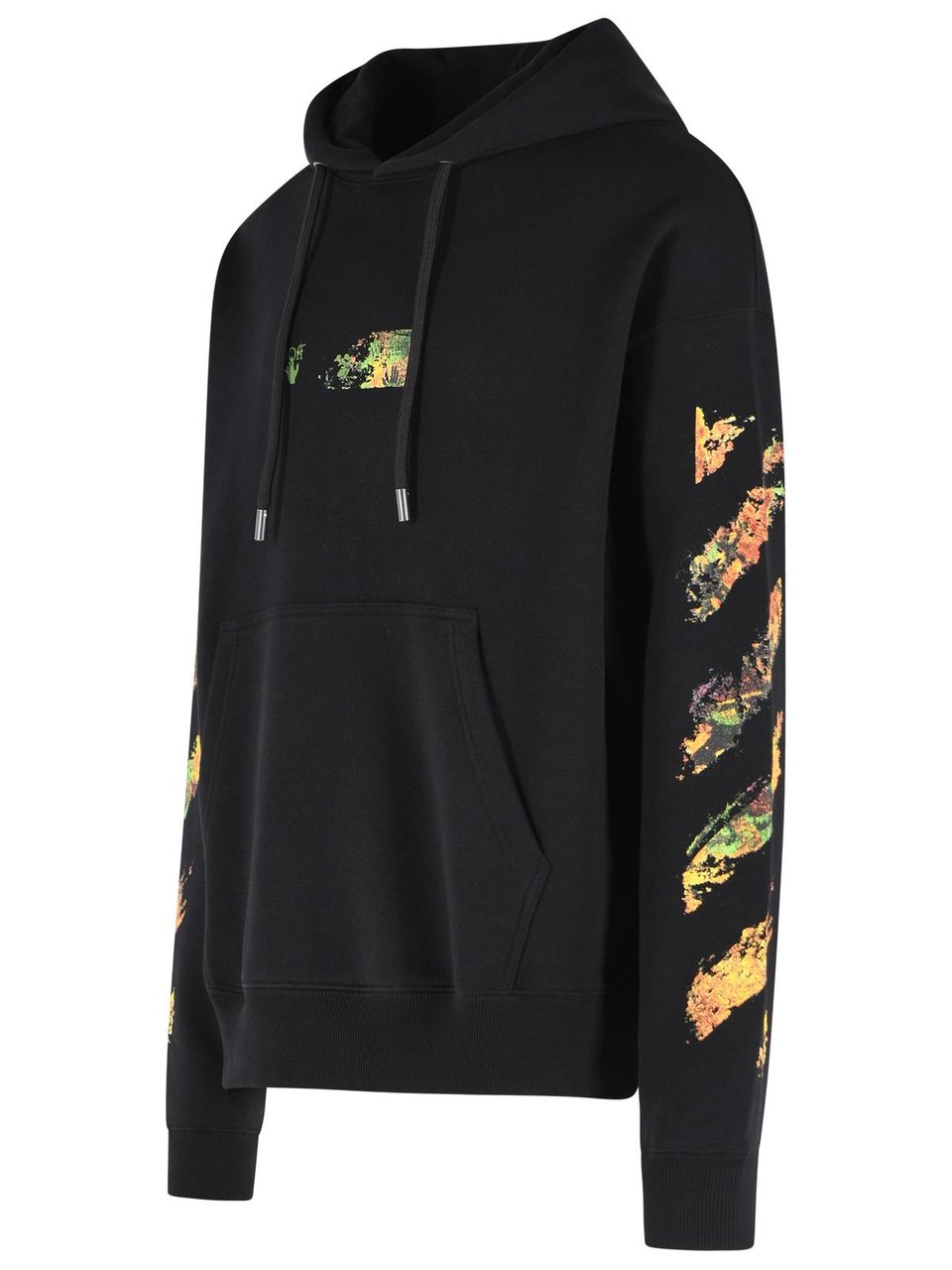 OFF-WHITE 'Spices Arrow' Black Cotton Sweatshirt Zwart