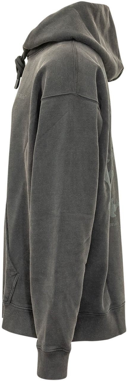 OFF-WHITE RUGS ARROW HOODIE Donkergrijs