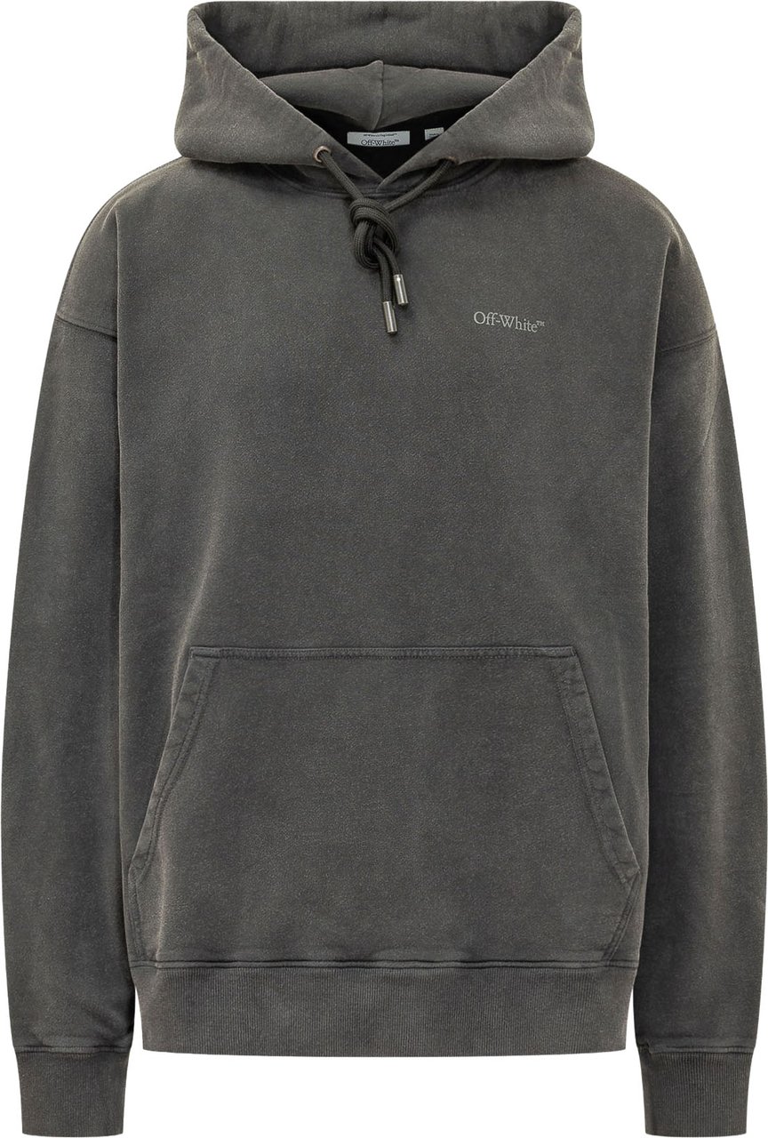 OFF-WHITE RUGS ARROW HOODIE Donkergrijs