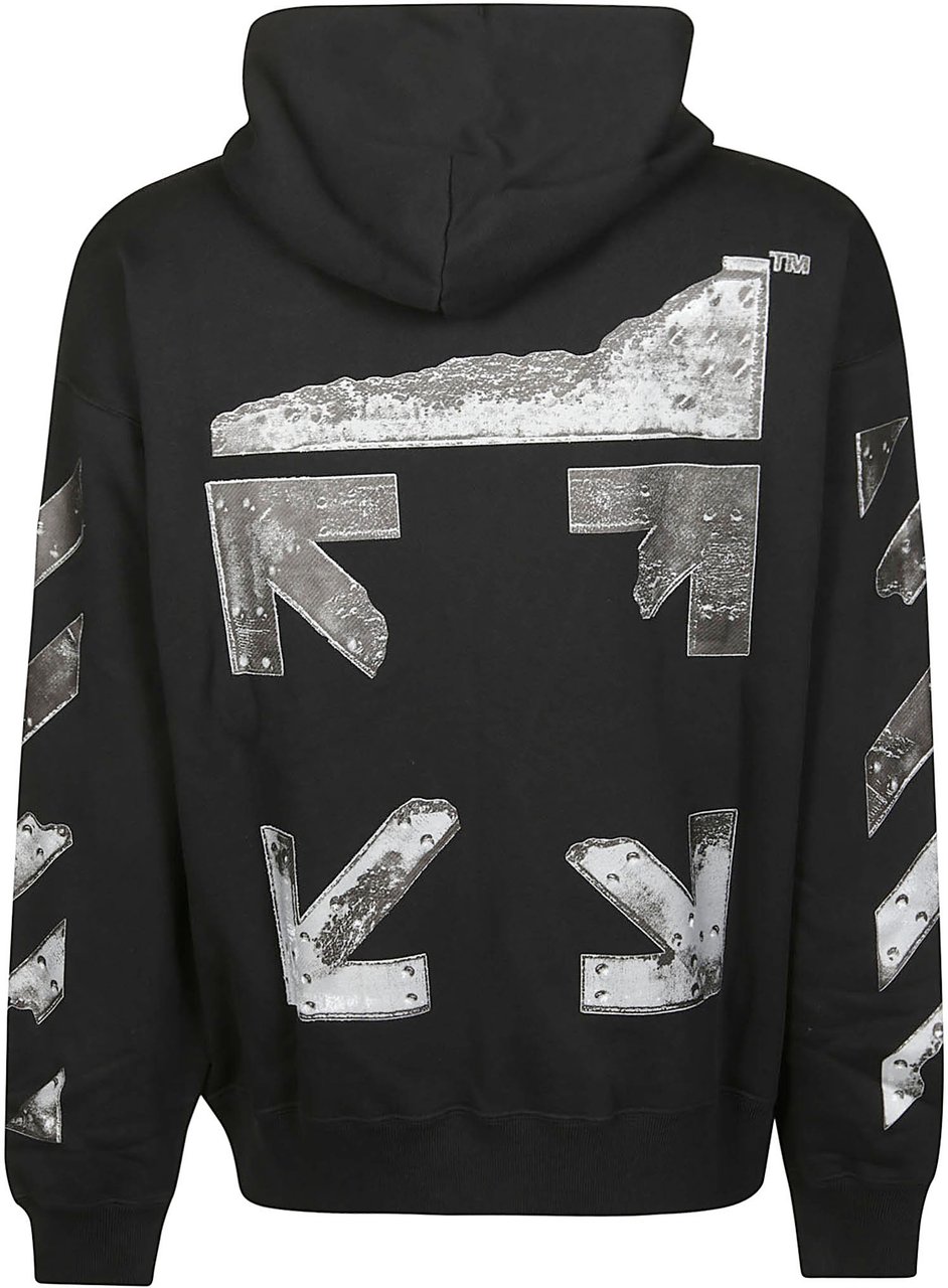 OFF-WHITE Metal Arrow Skate Sweatshirt Black Zwart