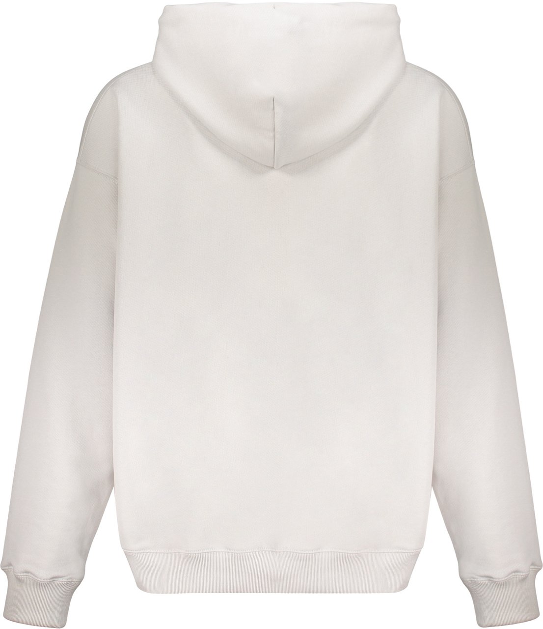 OFF-WHITE White hoodie with kangaroo pocket Zwart