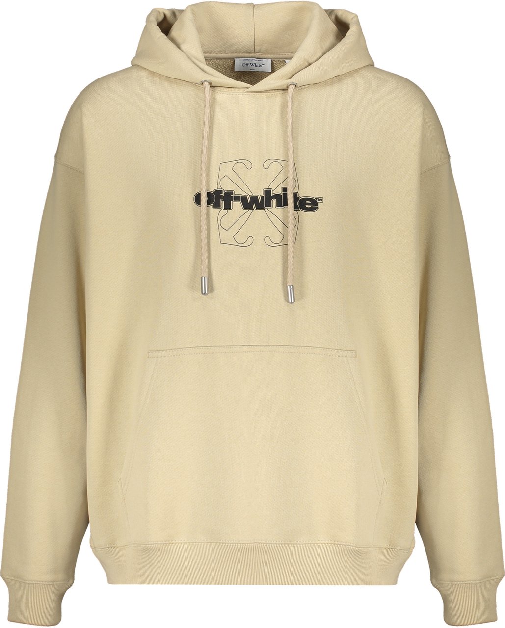 OFF-WHITE Hooded sweatshirt beige, comfort and style Bruin