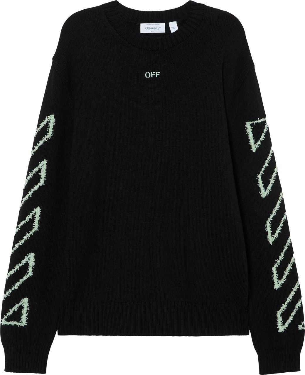 OFF-WHITE OFF WHITE Heren Half Arrows Skate Zip Hoodie Zwart