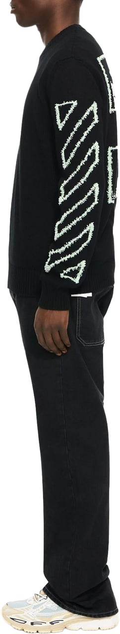 OFF-WHITE OFF WHITE Heren Half Arrows Skate Zip Hoodie Zwart