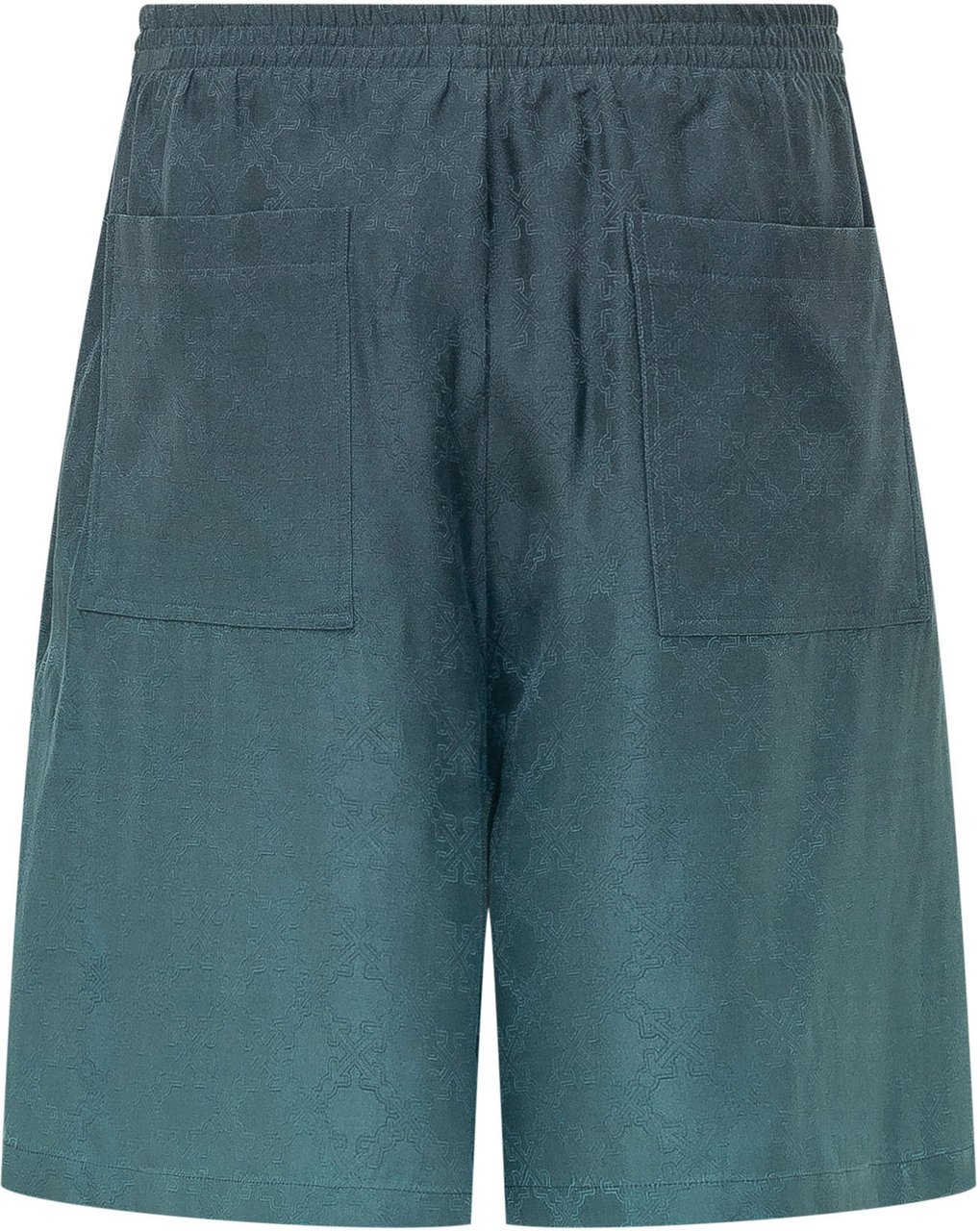 OFF-WHITE Shorts Arrow Bowling con Motivo Jacquard Groen