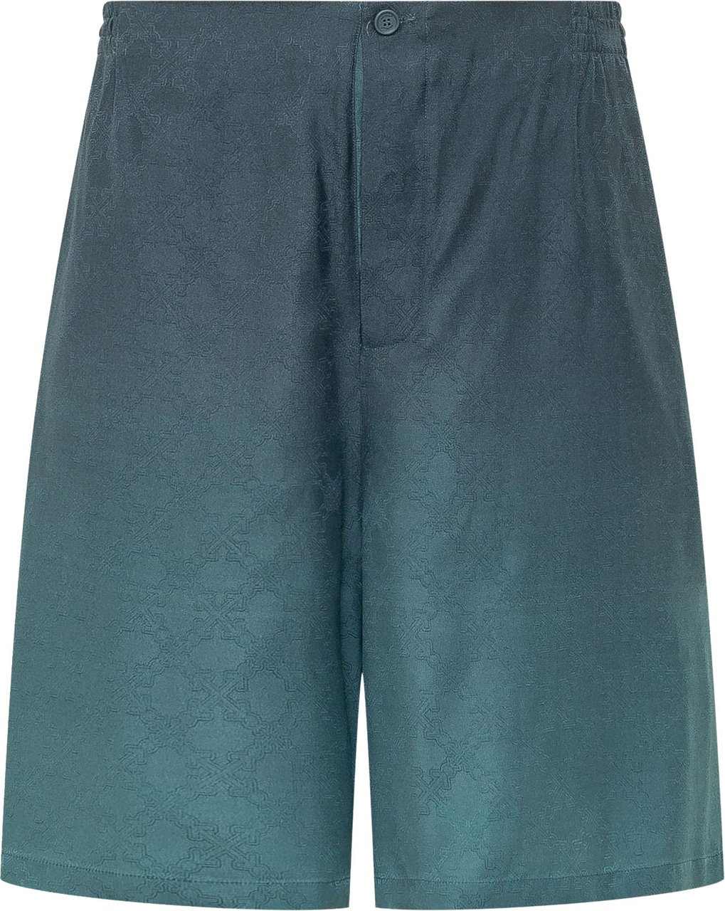 OFF-WHITE Shorts Arrow Bowling con Motivo Jacquard Groen