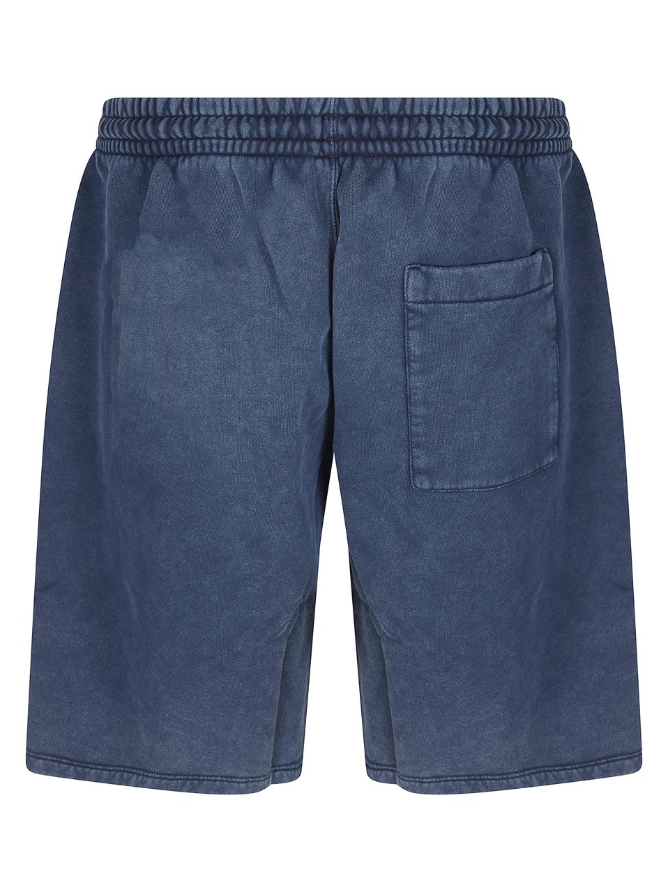 OFF-WHITE Washed Navy Blue Faded Effect Shorts Grijs