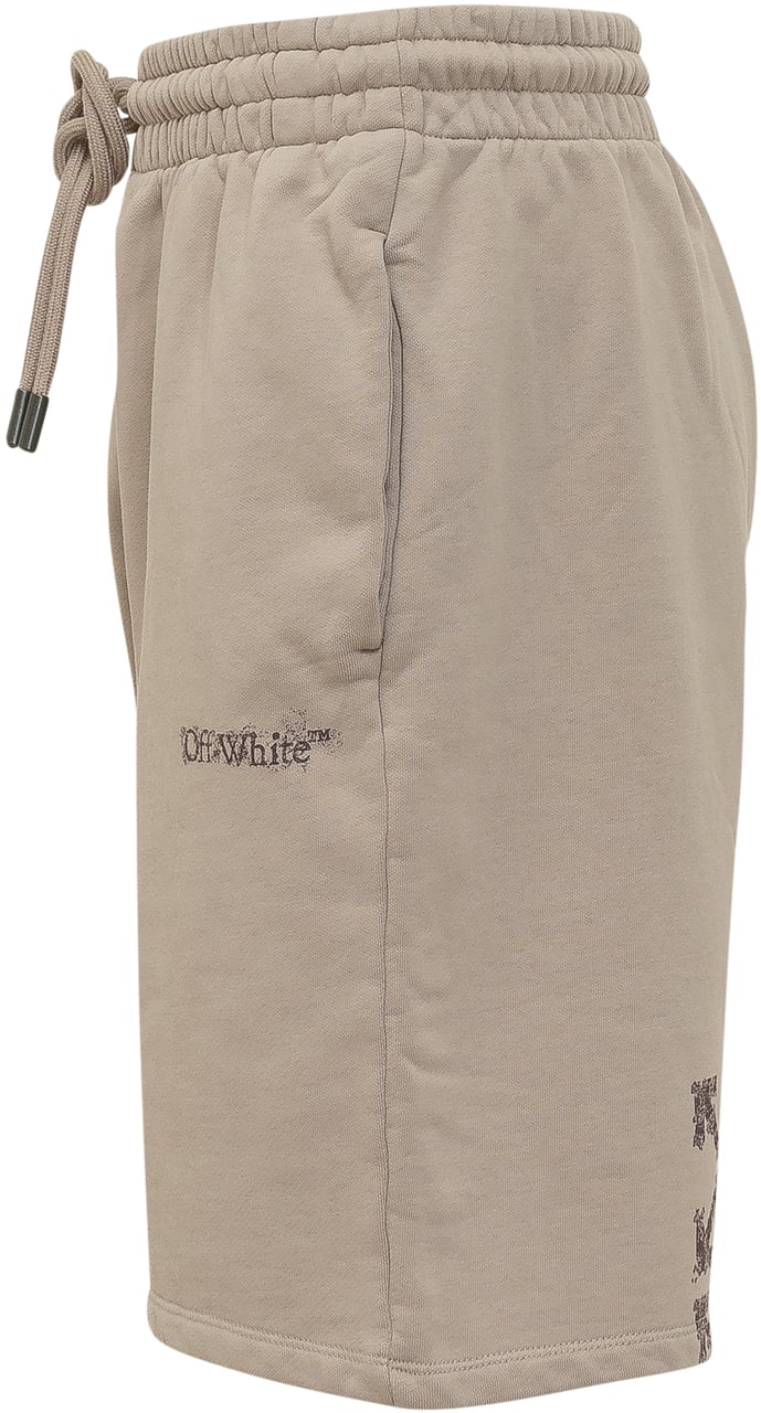 OFF-WHITE HERALDIC SWEATSHORTS Taupe