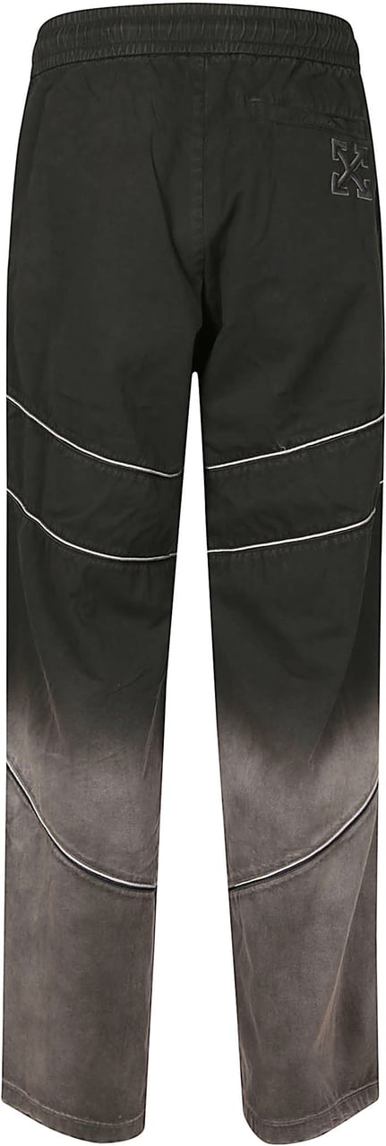 OFF-WHITE Slouchy Garment Dye Trackpant Black Zwart