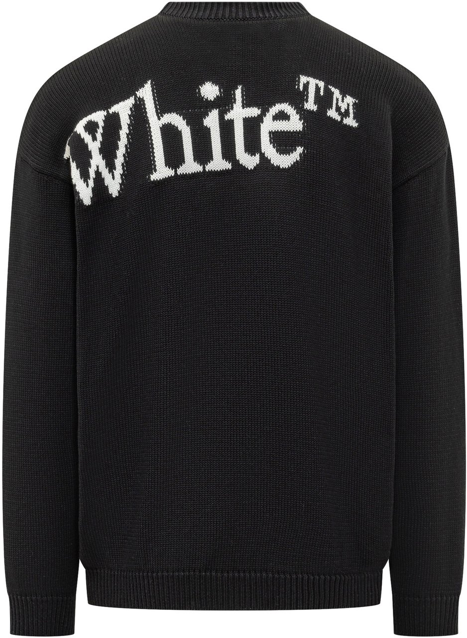 OFF-WHITE Maglia in Maglia con Logo Off Zwart