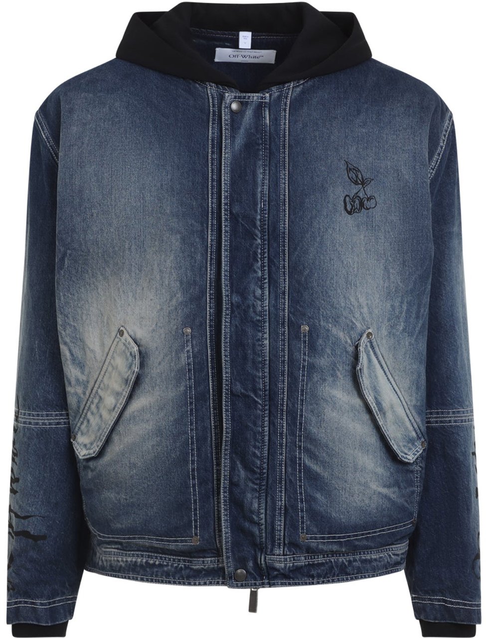 OFF-WHITE Off White Cherry Fleece Jacket Divers