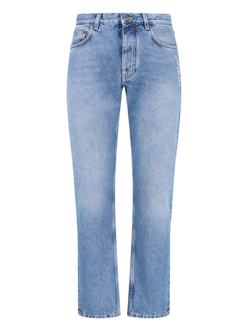 OFF-WHITE "Half-Arrow" Straight Jeans – Blue Blauw