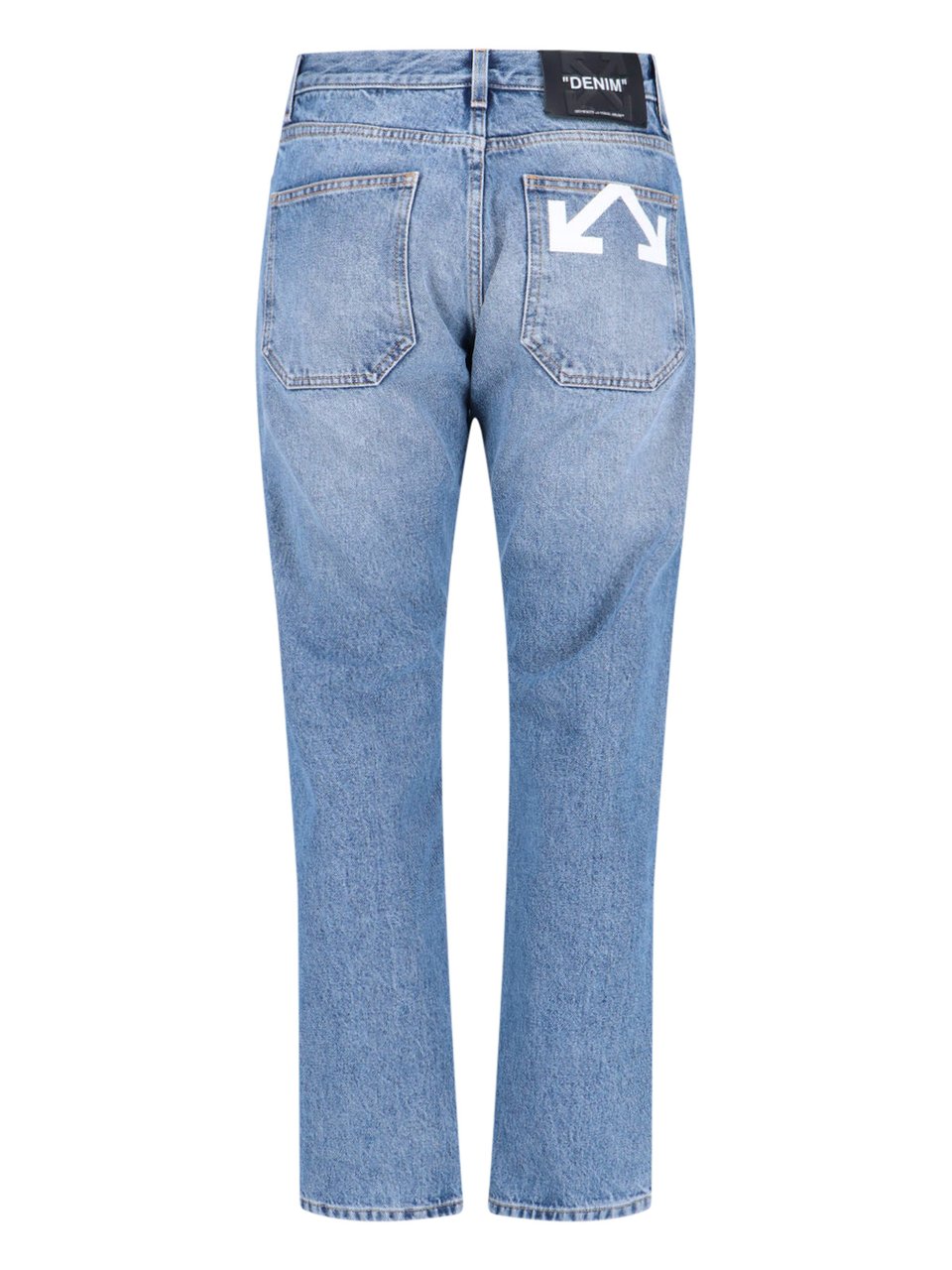 OFF-WHITE "Half-Arrow" Straight Jeans – Blue Blauw