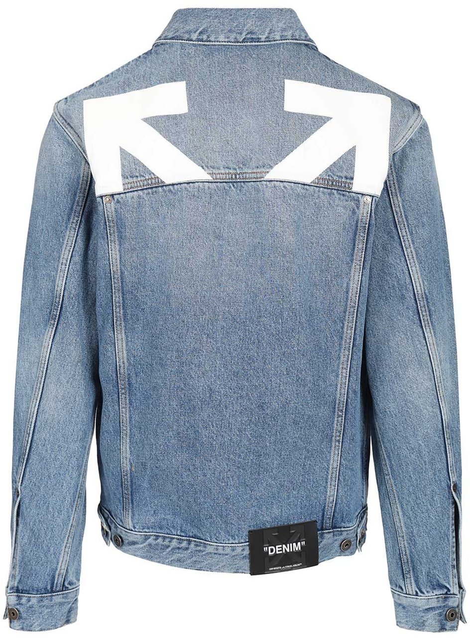 OFF-WHITE Coats Light Medium Blue Blauw