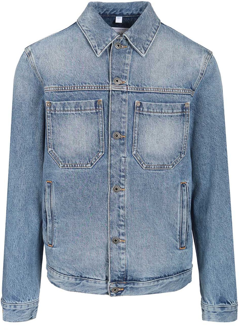 OFF-WHITE Coats Light Medium Blue Blauw