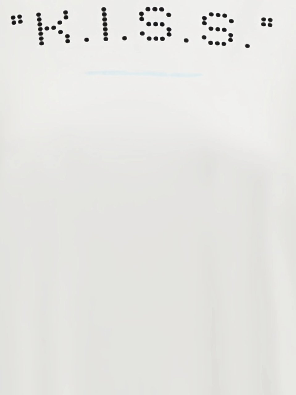OFF-WHITE Kiss Quote Reg Relaxed Cotton T-Shirt Wit
