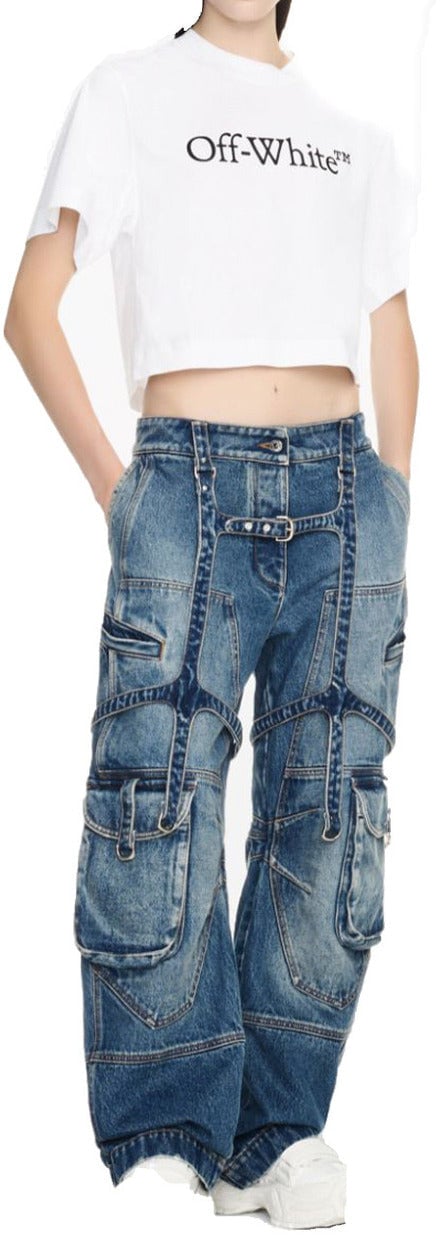 Off-white  Women Jeans Blauw