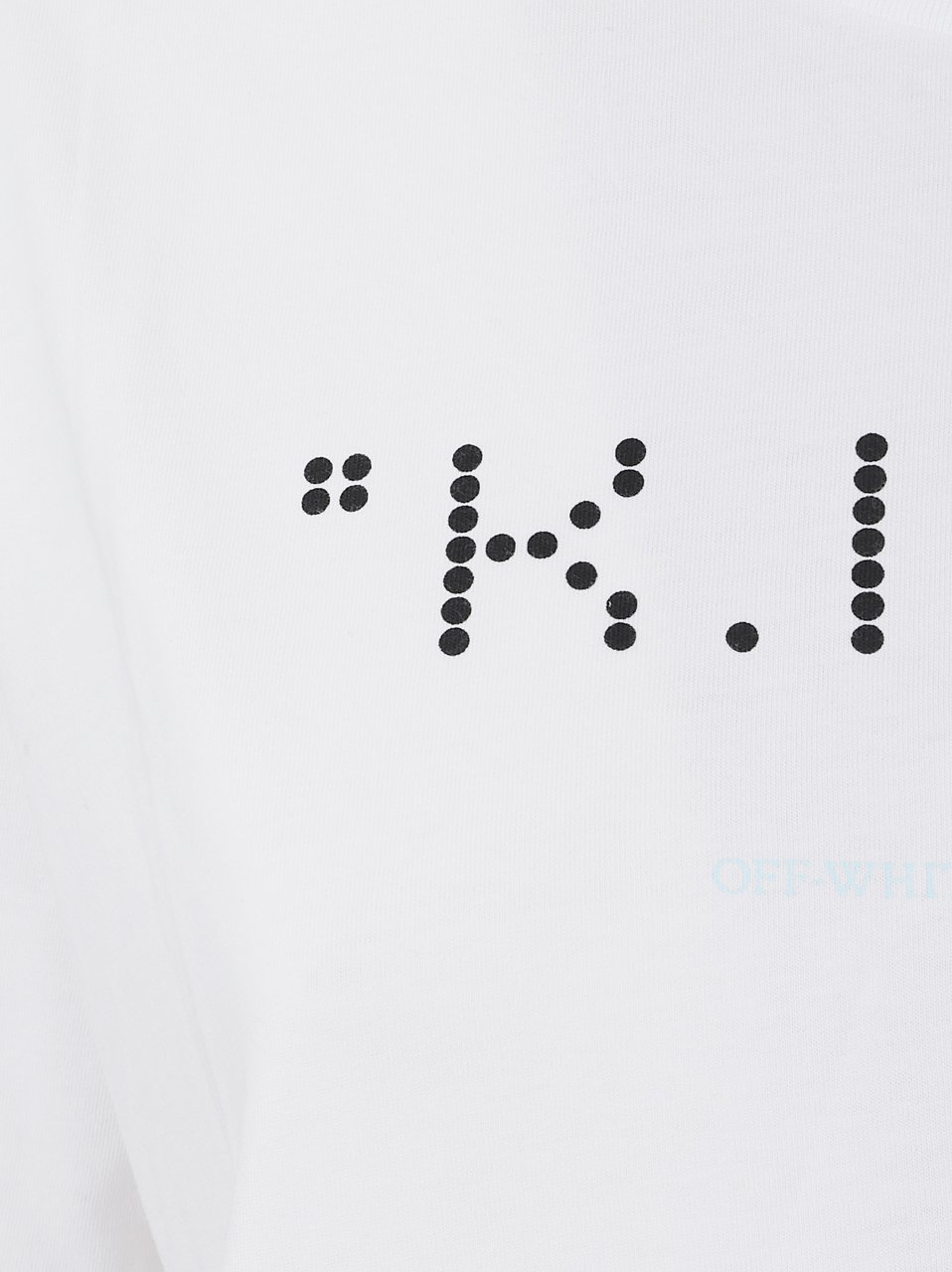 OFF-WHITE OFF WHITE KISS QUOTE REG TEE WHITE - BLACK Wit