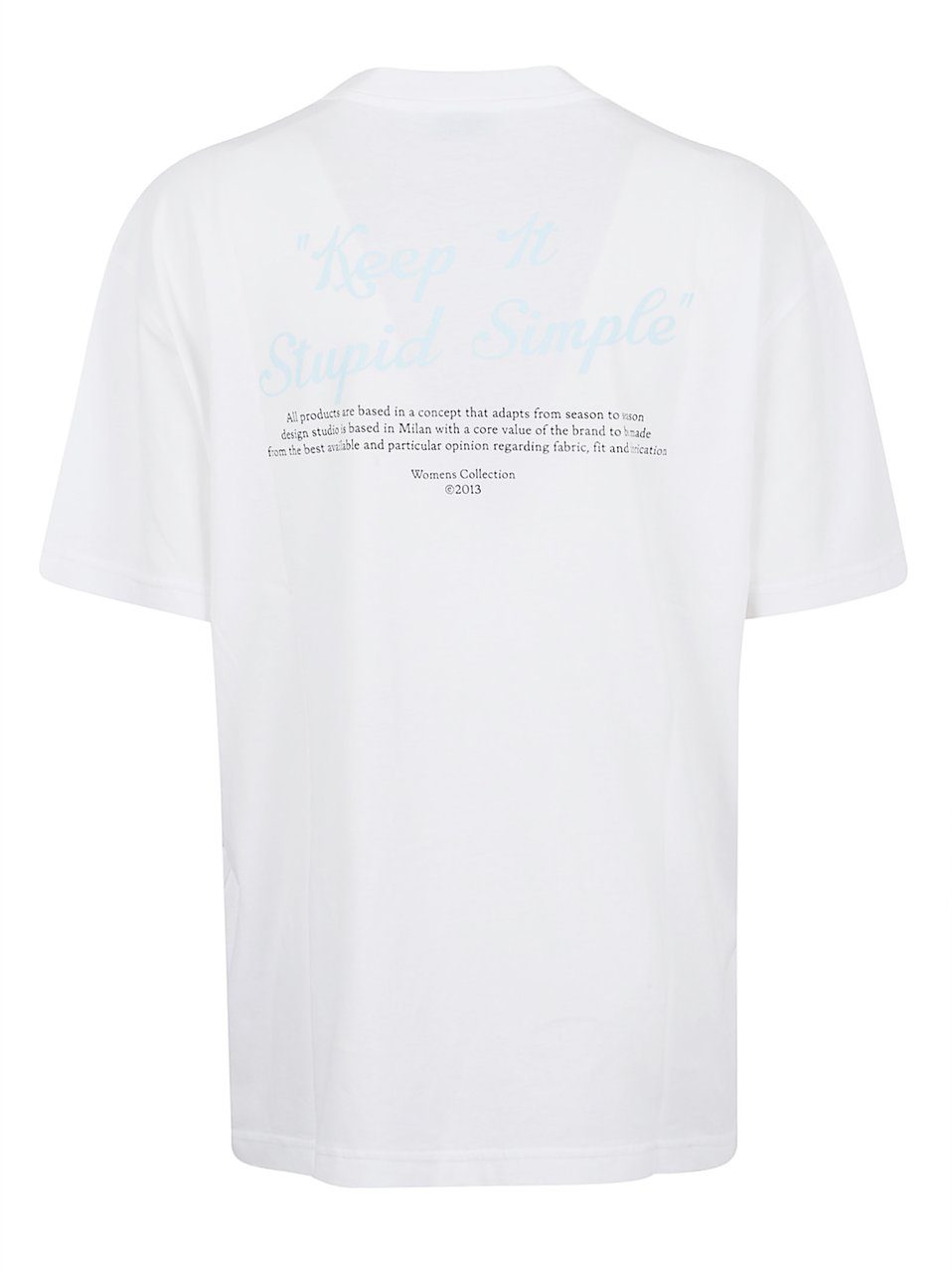 OFF-WHITE OFF WHITE KISS QUOTE REG TEE WHITE - BLACK Wit