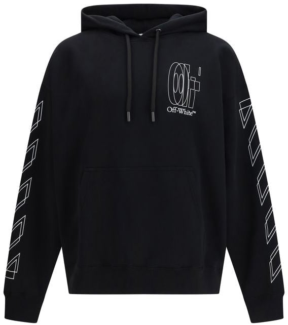 OFF-WHITE Off-White Black Cotton Sweatshirt Zwart