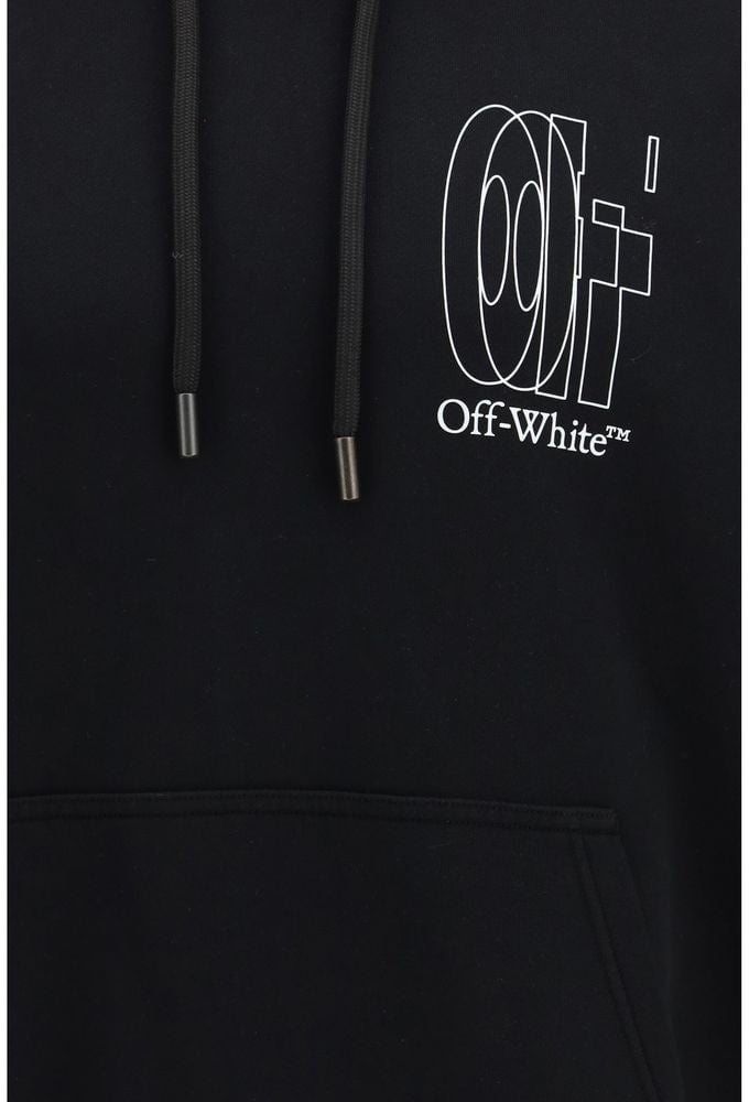 OFF-WHITE Off-White Black Cotton Sweatshirt Zwart