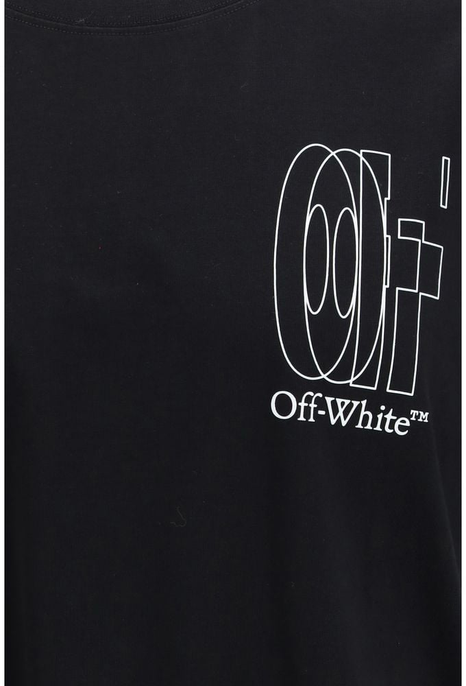 OFF-WHITE Off-White Black Cotton T-Shirt Zwart