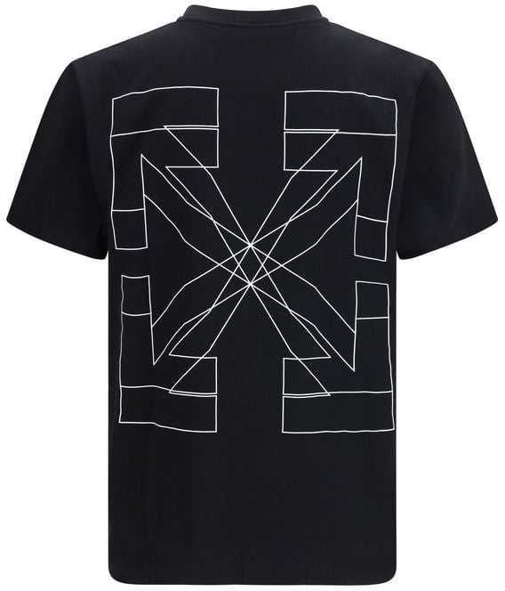 OFF-WHITE Off-White Black Cotton T-Shirt Zwart