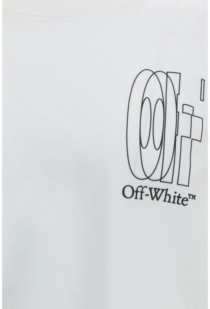 OFF-WHITE Off-White White Cotton T-Shirt Wit