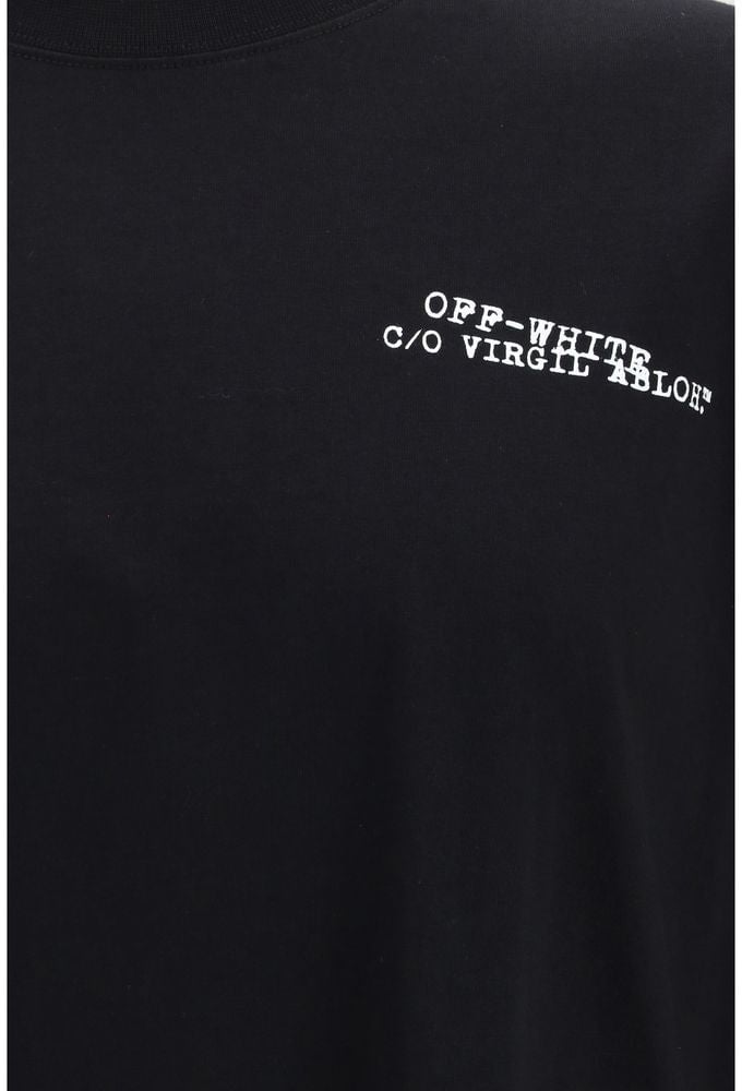 OFF-WHITE Off-White Black Cotton T-Shirt Zwart