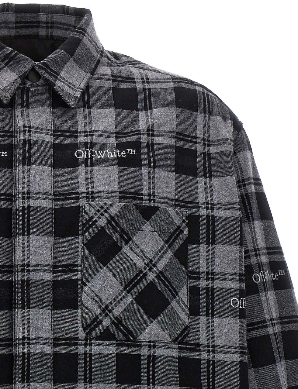 Off-White Gray Cotton Shell Jacket Grijs
